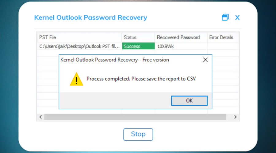 Kernel Password Recovery