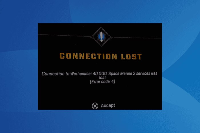 solucionar codigo de error 4 de space marine 2