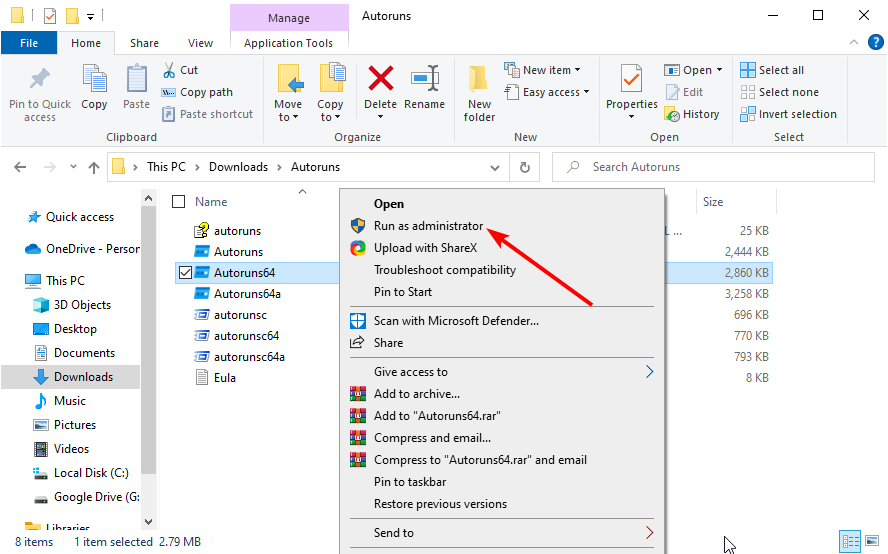 run autorun windows update service not running
