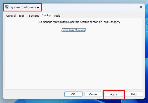 apply in system config