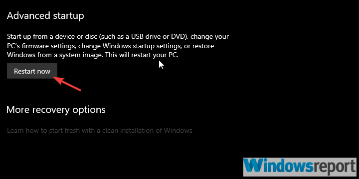 windows 10 not restarting