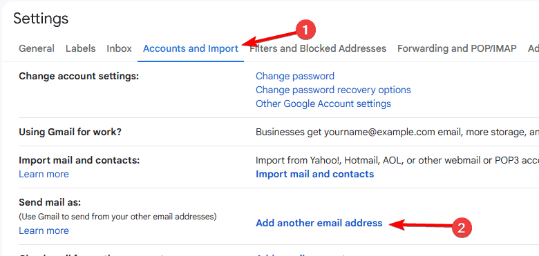 add another email address