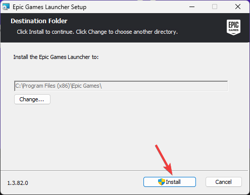 Click Install 