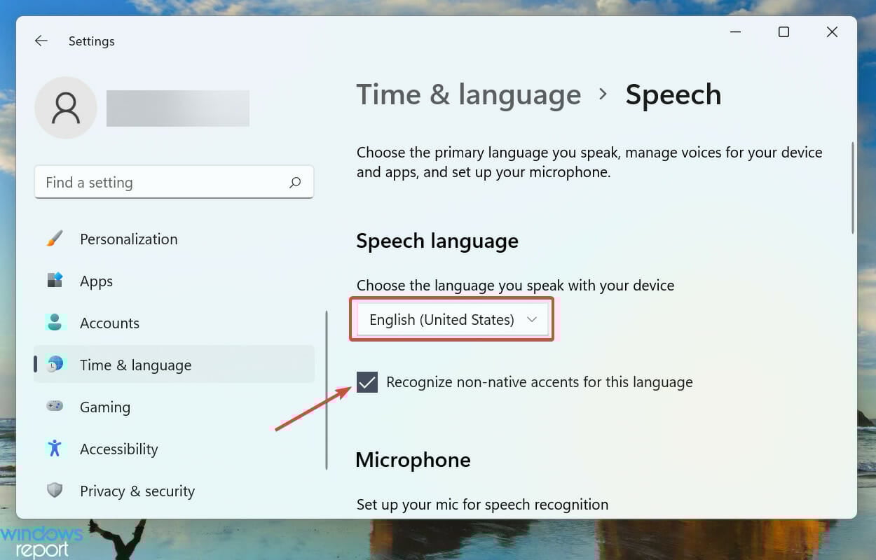 Windows 11で音声入力が動作しない問題を修正するための言語の選択