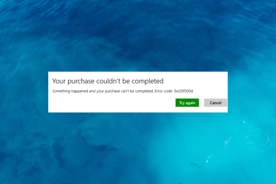 0xc03F300D Microsoft Store-Fehler So beheben Sie ihn (1)