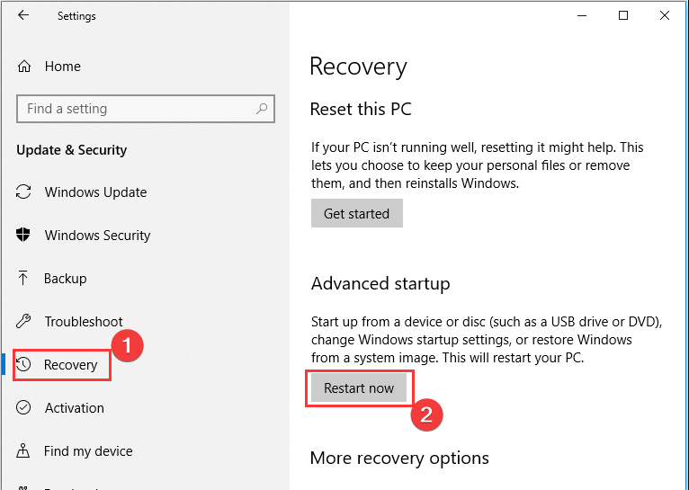 blue screen loop Windows 10
