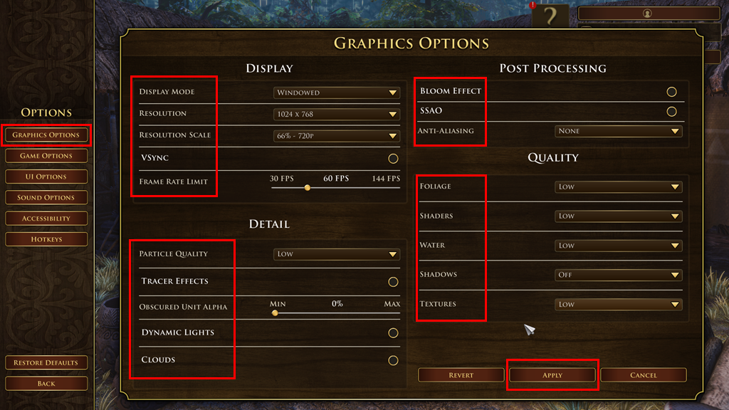 Reduzir Configurações Gráficas Do Jogo De PC