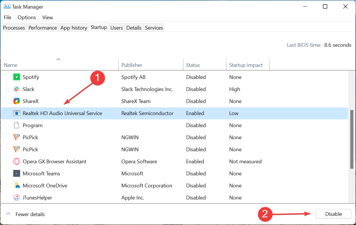 Disable to fix browser not working windows 10