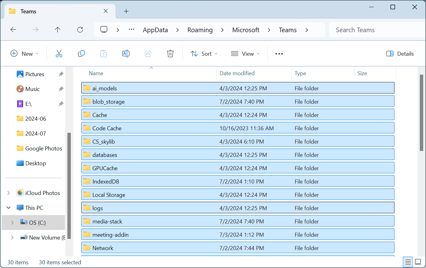 cancellare la cache per risolvere microsoft teams impossibile creare riunione