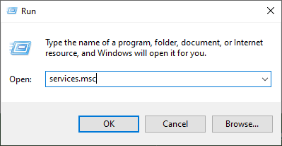 ausführen services windows