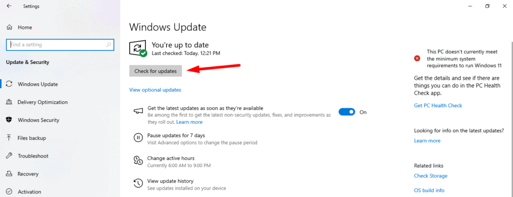 Verificar se há atualizações