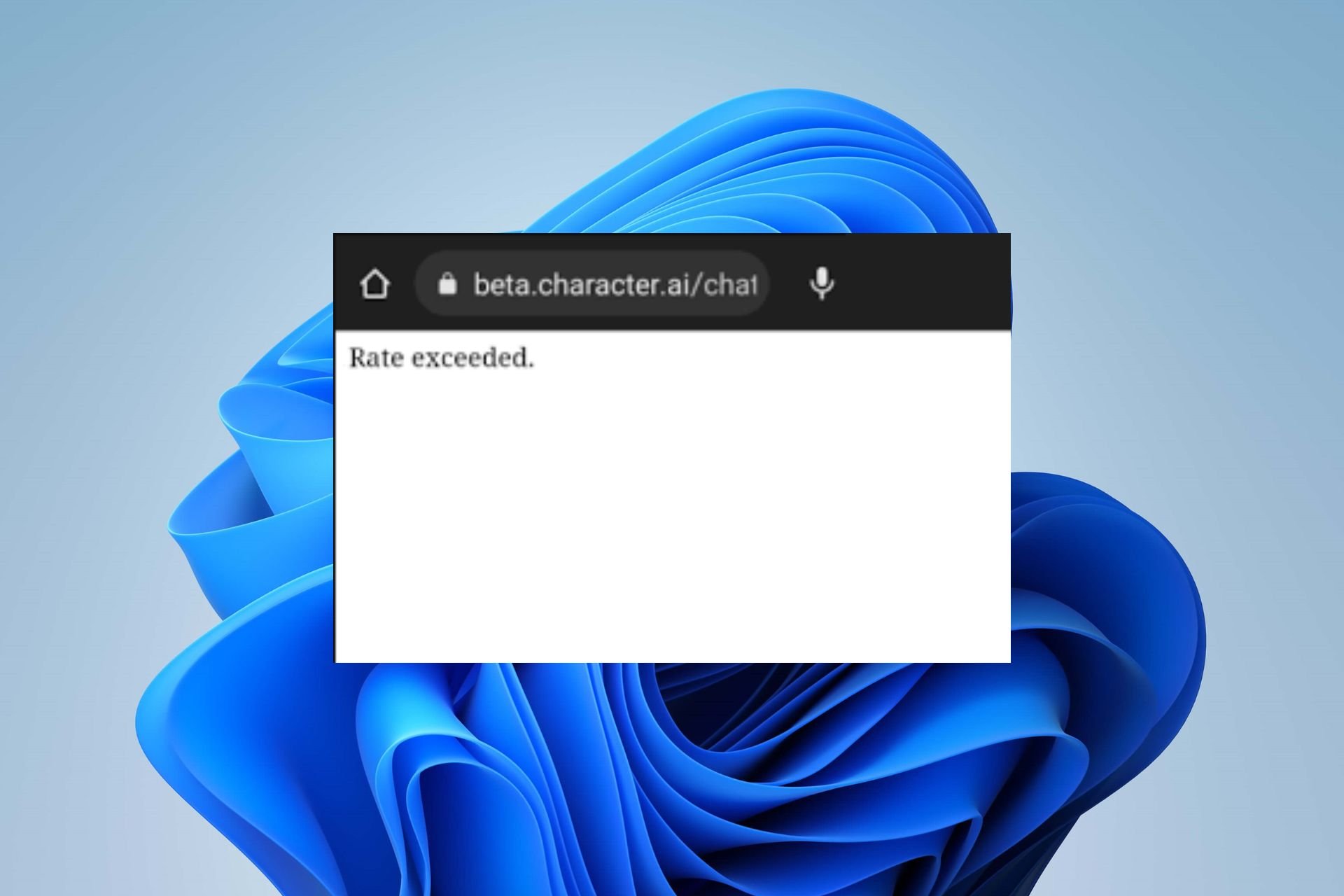 Fehler beim Überschreiten der Charakter-KI-Rate