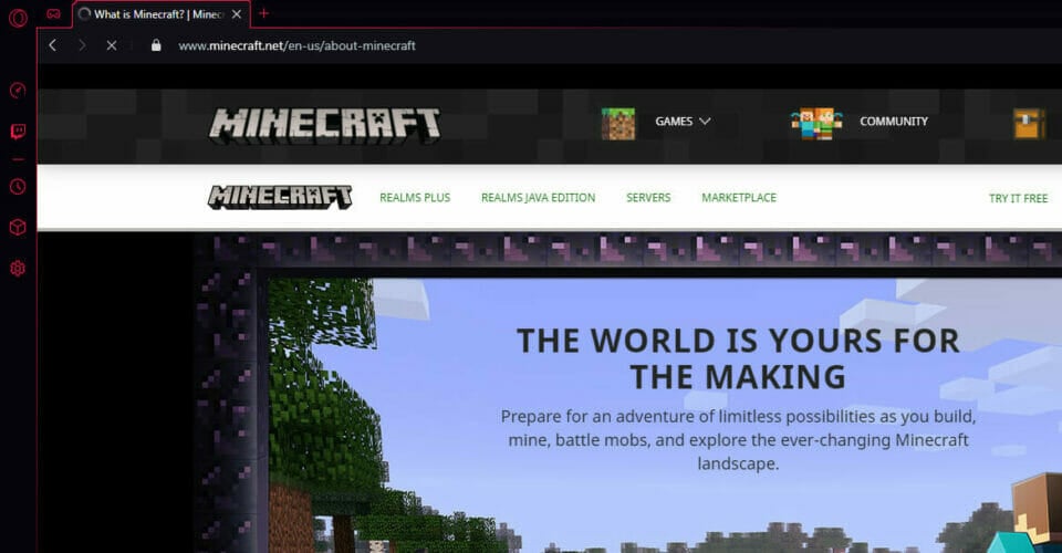 meilleur navigateur pour jouer à minecraft