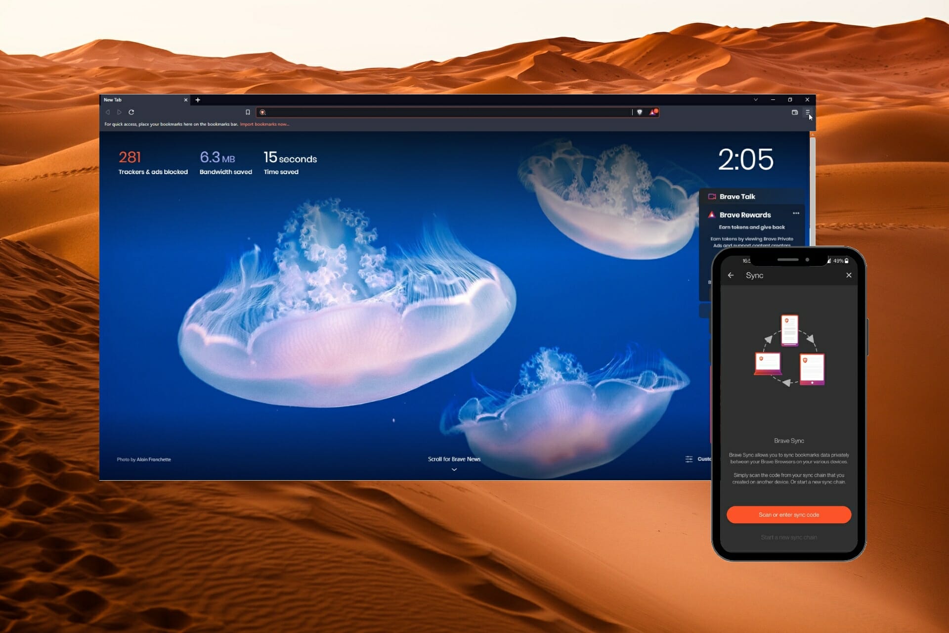 Feature-Bild zur Behebung von Brave-Browser, der nicht synchronisiert