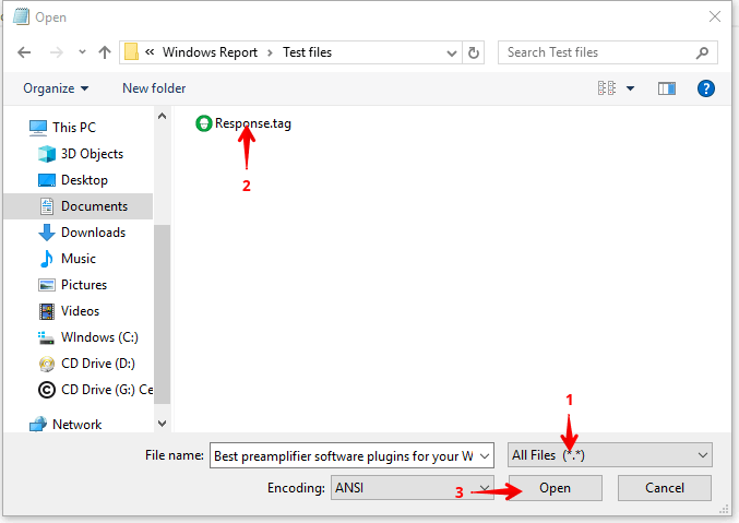 tag-Datei in Notepad öffnen