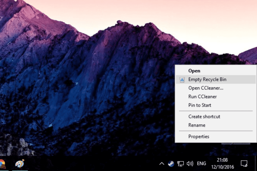 vaciar automáticamente la papelera de reciclaje en Windows 10
