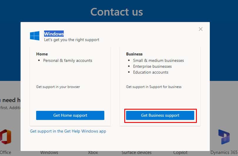 business support