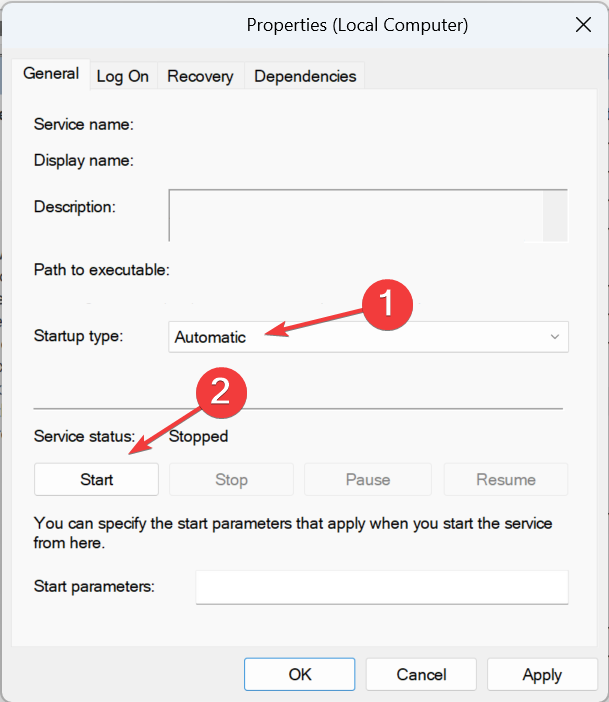 executar para corrigir erro de balanceamento de logon 88