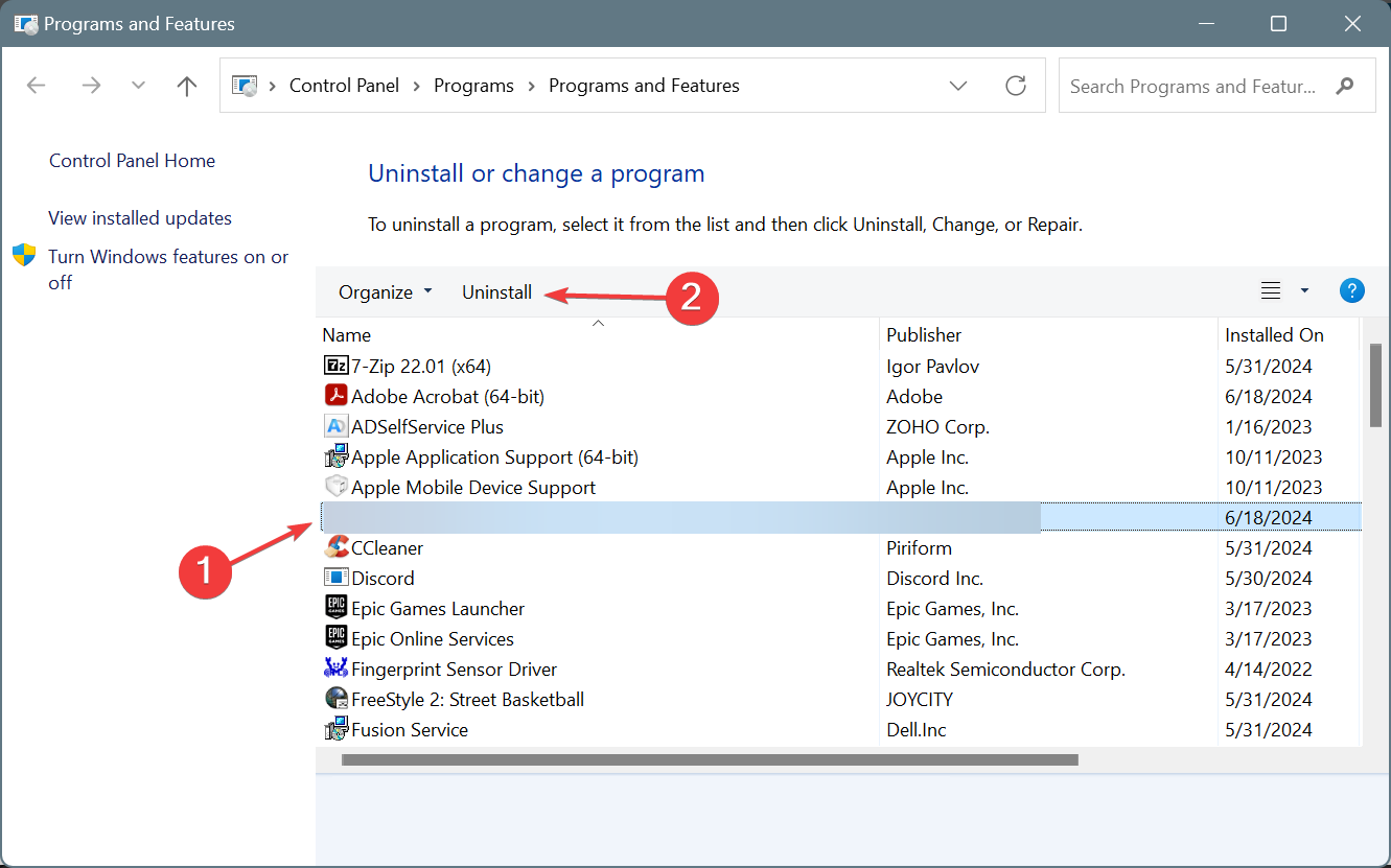disinstalla per disattivare visualizzazione caps lock su schermo windows 10