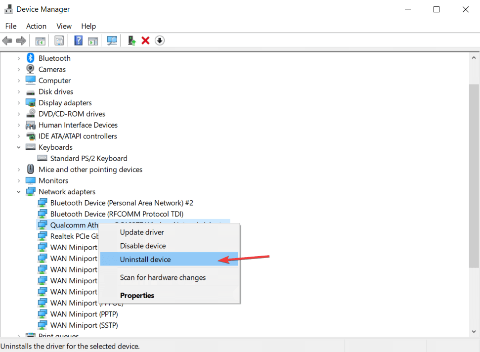 uninstall driver dns server not available