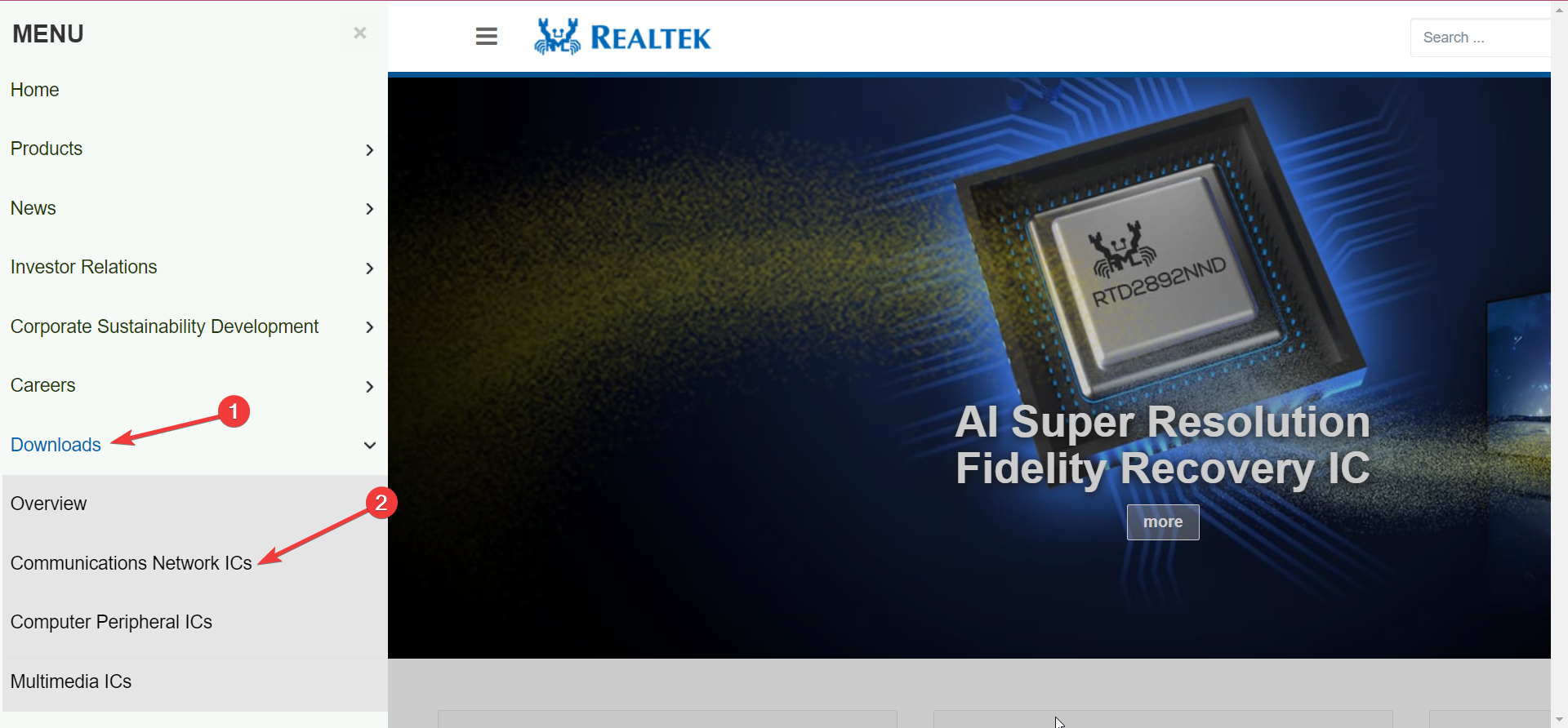 Драйвер контроллера Realtek PCIe GBE Family для Windows