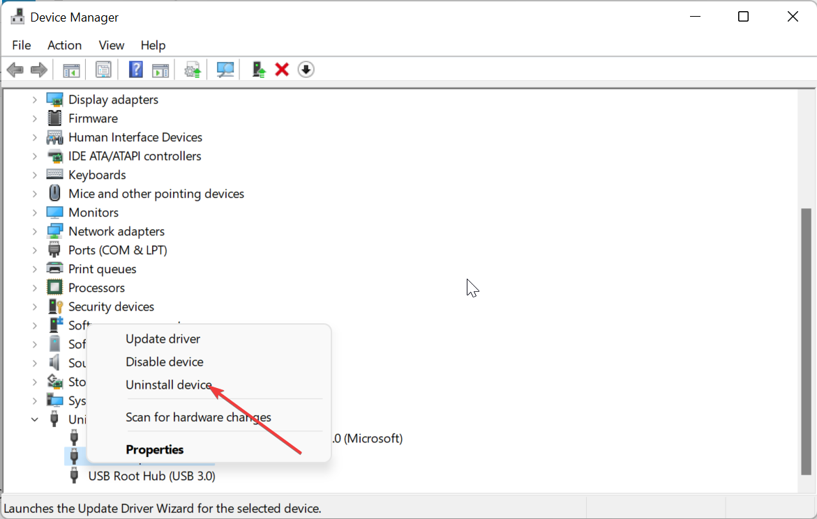 desinstalar usb