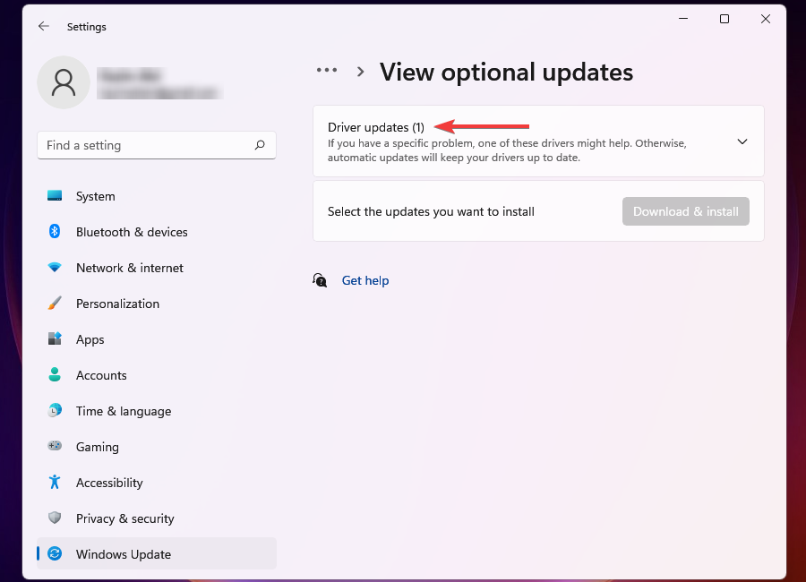 WLAN-Treiber-Updates anzeigen