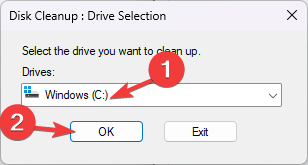 Select Windows C