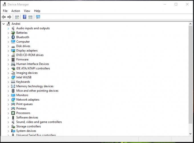 administrador de dispositivos windows 10