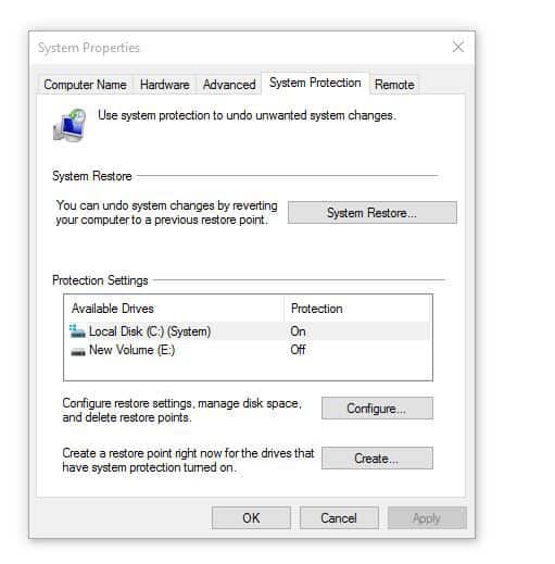l'antivirus bloque la restauration du système