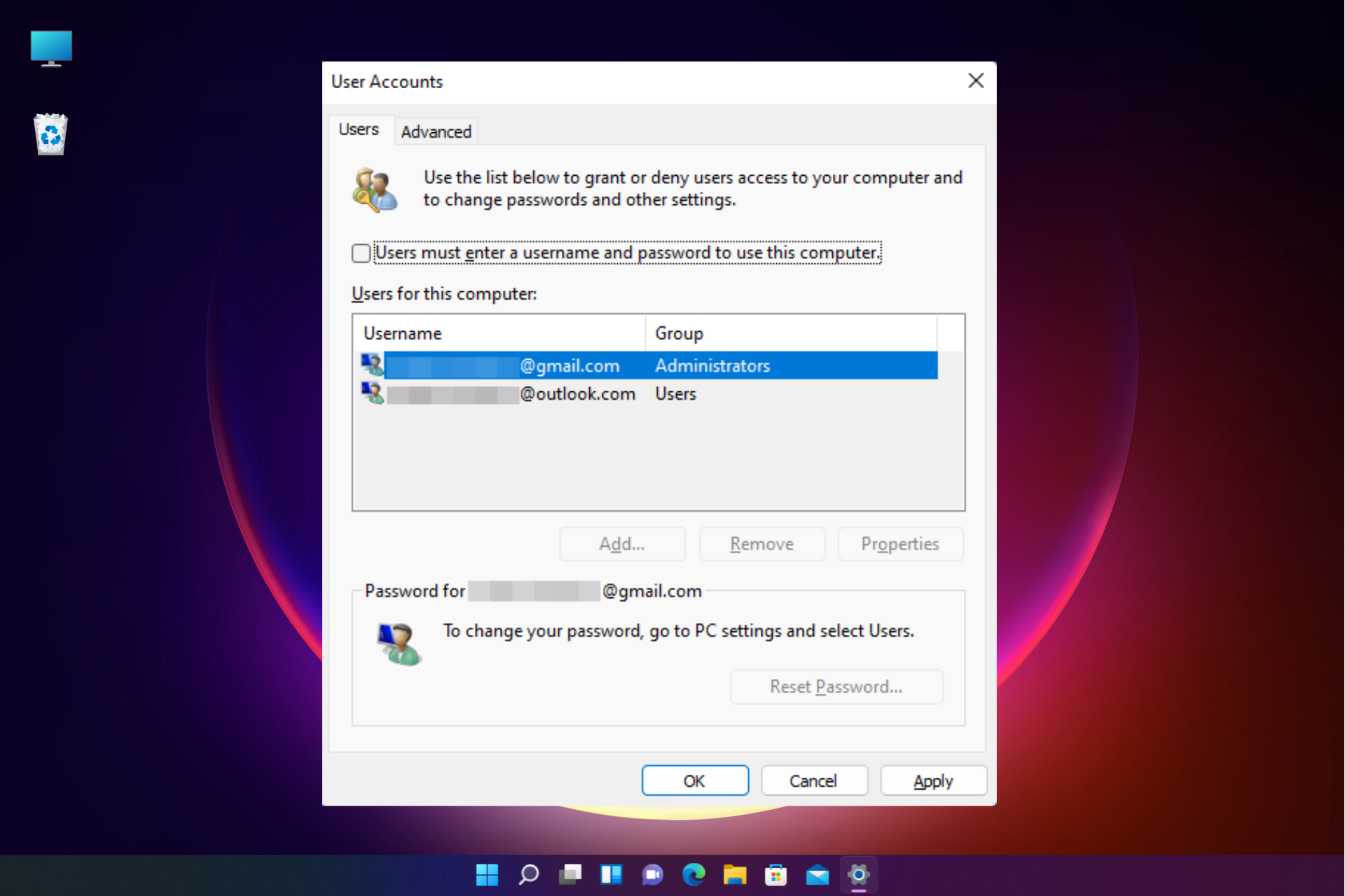 Windows 11 Anmelden