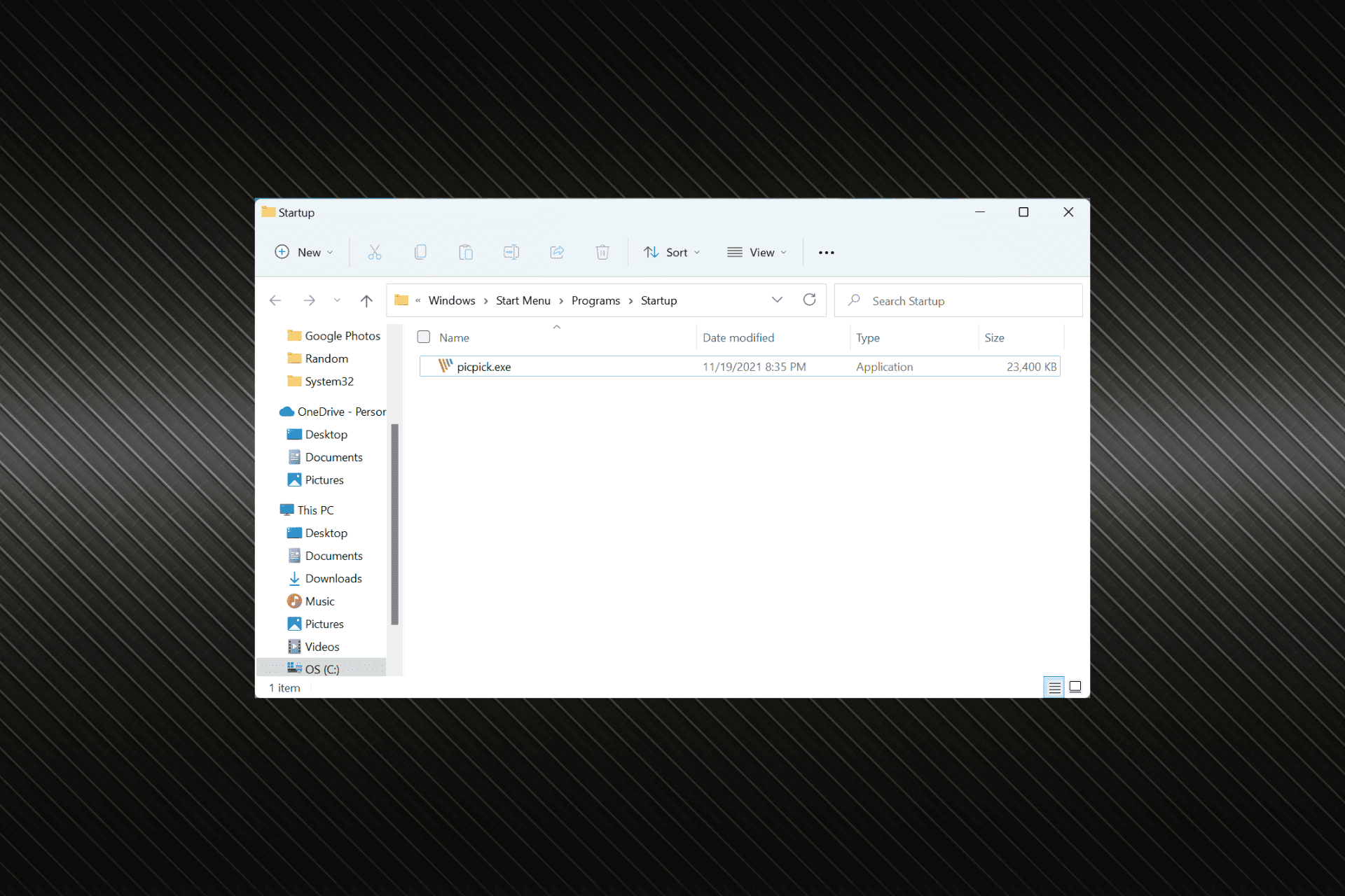 Fix cartella di avvio non funzionante in Windows 11
