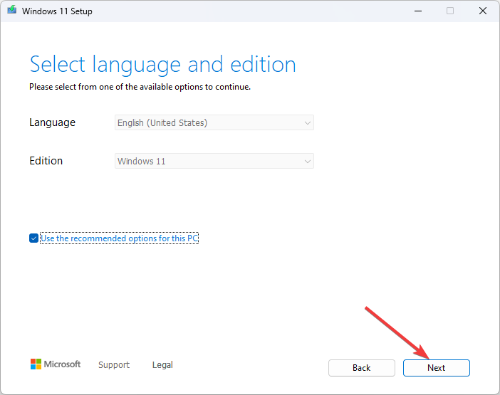 Próximo - Configuração do Windows 11 - etapa 2