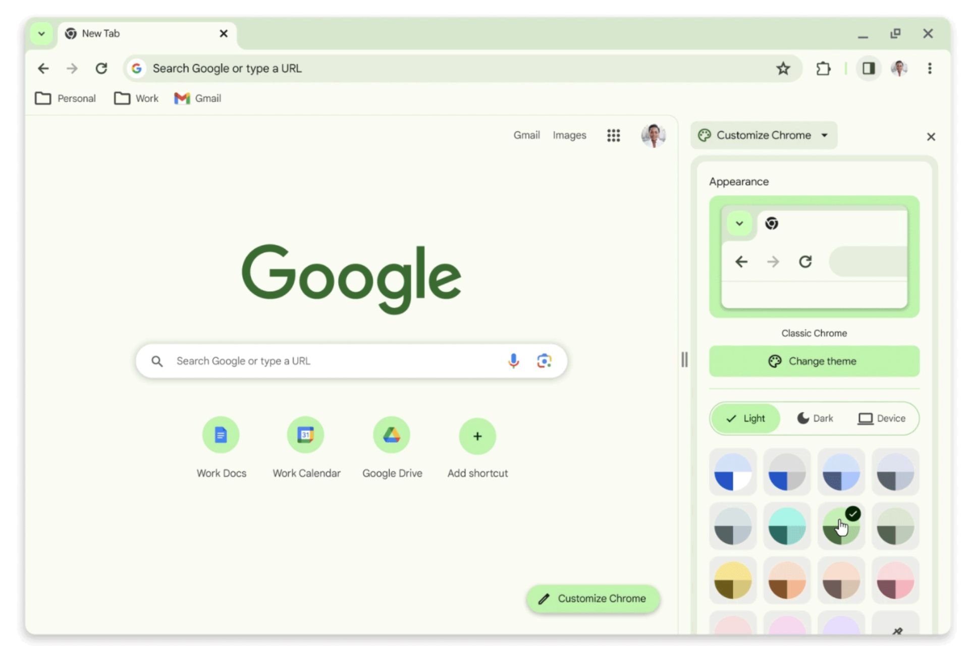Chromeホームページをカスタマイズする