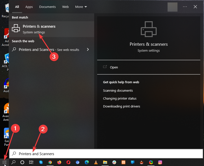 Printers and scanners - canon printer not turning off
