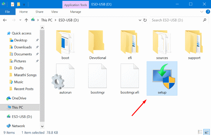 Ejecuta setup.exe