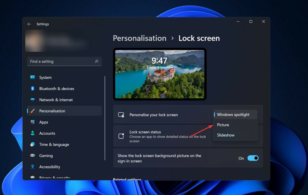 choisir image écran de verrouillage windows 11 écran de verrouillage spotlight ne fonctionne pas