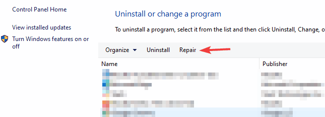 Programm reparieren Visual Studio Browser Link funktioniert nicht