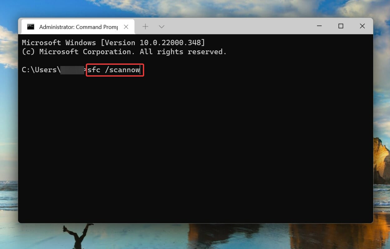 Windows 11 데스크탑 충돌 수정하기 위한 SFC 스캔 실행하기
