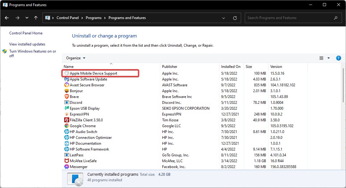 can't import photos from iphone to windows 10