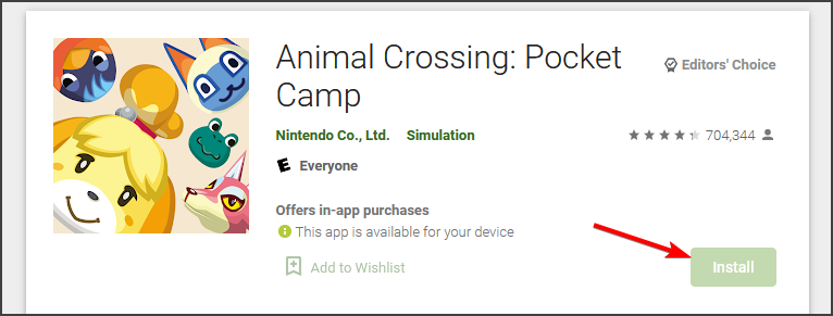 play store install