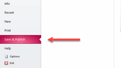 save and publish access