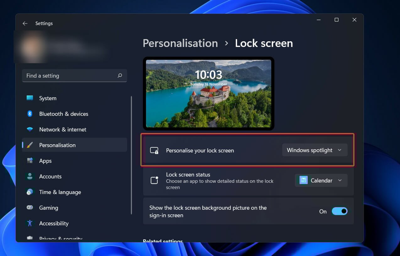 désactiver spotlight windows 11 écran de verrouillage spotlight ne fonctionne pas