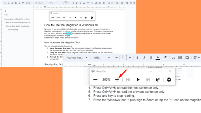 Comment utiliser la loupe dans Windows 10