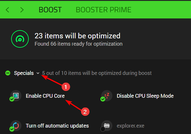 enable CPU core