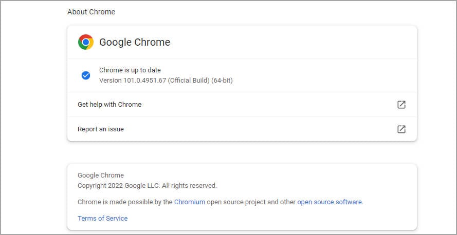 chrome verificar actualizaciones