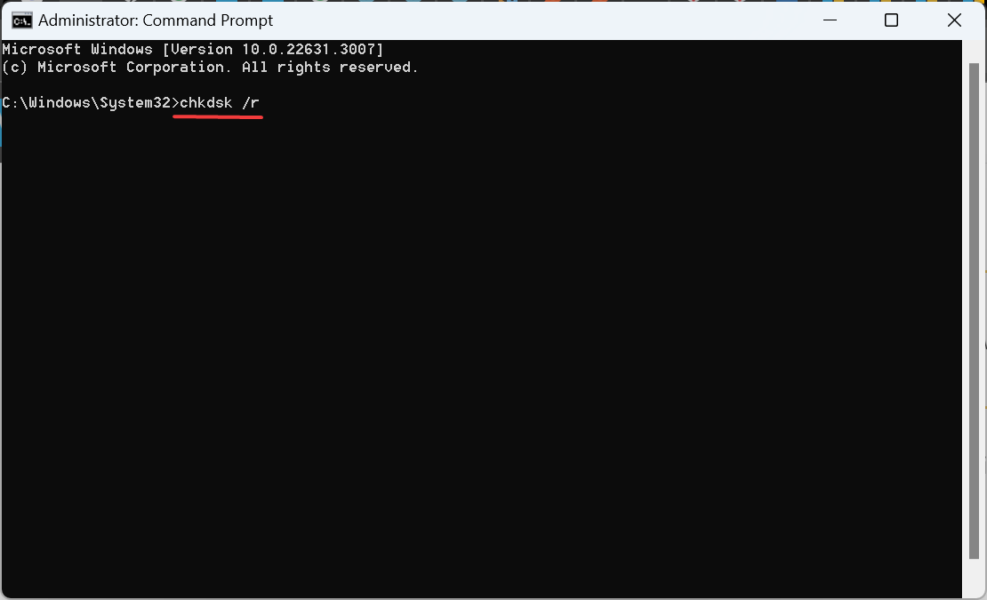 check disk to fix ahci port0 device error