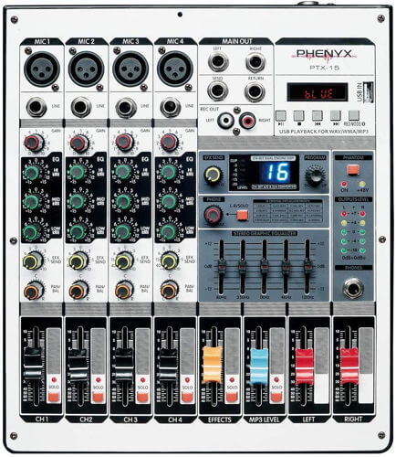 Phenyx Pro PTX-15, 음악 및 노래방용 최고의 오디오 믹서