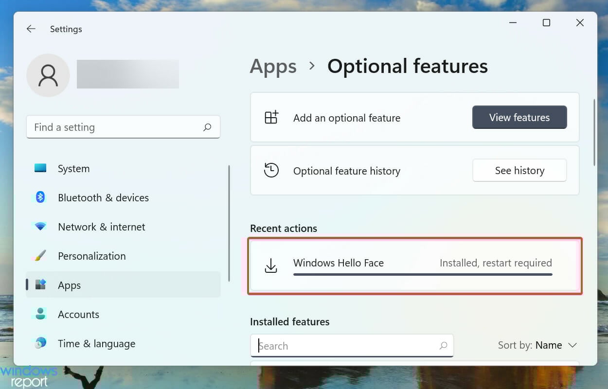 Перезагрузить для получения драйвера hello face для windows 11