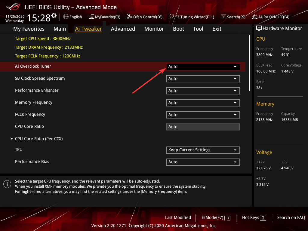 ai overclock pc always boots twice